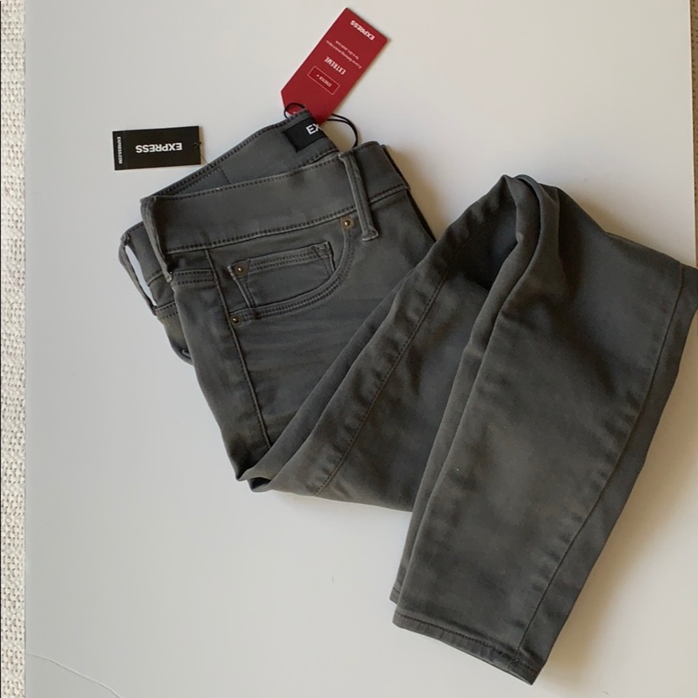 Never worn grey skinny jeans from Express